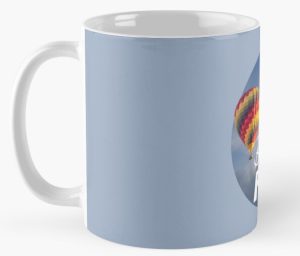 Born to Fly Ballooning Coffee Mug Side View