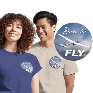 Skysport Born to Fly Sailplanes T-Shirt