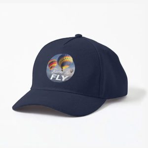 Born to Fly Ballooning Baseball Cap Navy Close View