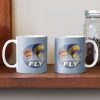 Born to Fly Ballooning Coffee Mug light blue