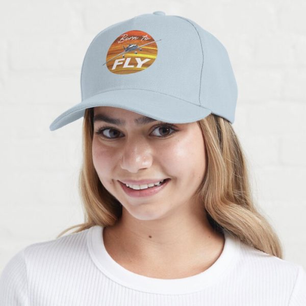 Born to Fly Pilot Cap Blue