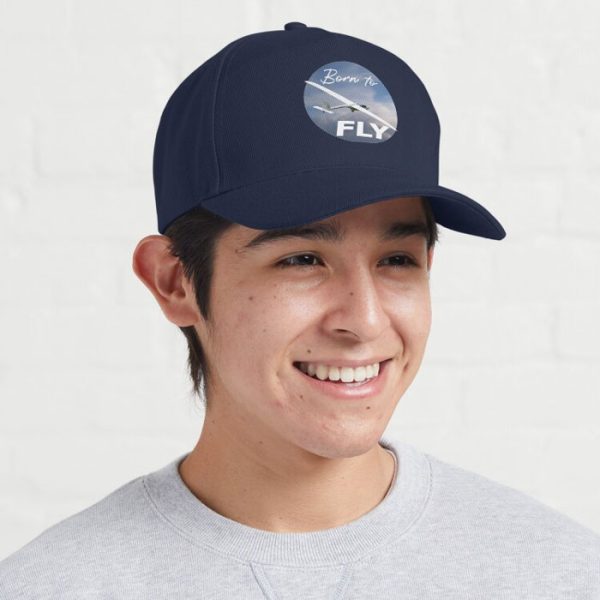 Born to Fly Sailplanes Pilot Cap, Baseball-style. Navy.