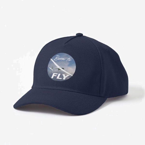 Born to Fly Sailplanes Pilot Cap, Baseball-style. Navy.