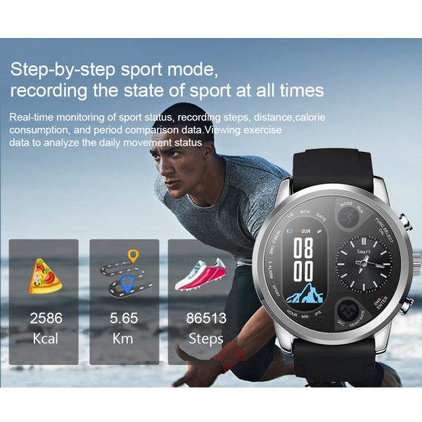 Dual Time Smart Watch Activity Tracker