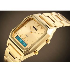 Dual Time Zone Analogue Digital Watch