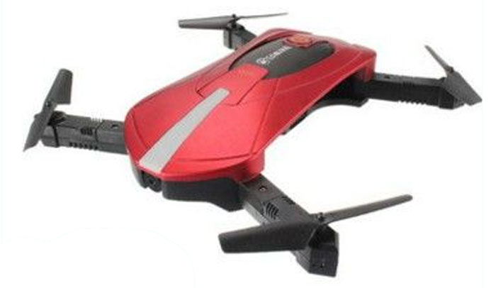 JD-18TX Foldable Quad Drone - red