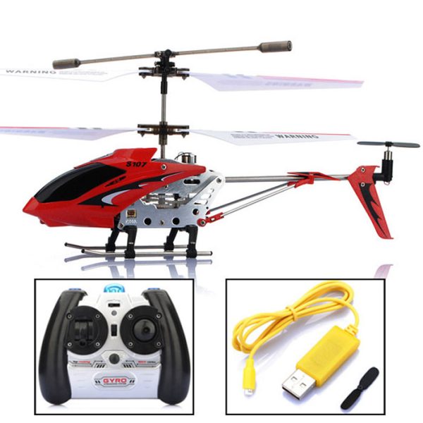 S107G RC Model Helicopter, Transmitter, USB Charger Cable