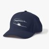 Happiness is... Polo-Style Pilot Cap. White print, close view