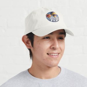 Born to Fly Ballooning Cap, White. Polo Style.