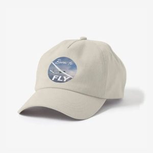 Born to Fly Sailplanes Pilot Cap, Polo-style-Beige, Close View