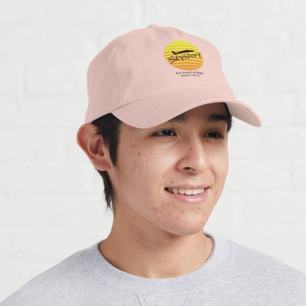 Skysport - lovers of flight Cap. Polo-style. Black print.