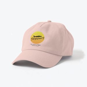 Skysport - lovers of flight Cap. Polo-style. Black print.