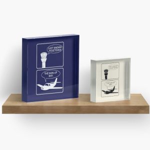 Aviation Humour Acrylic Blocks - Last Known Position