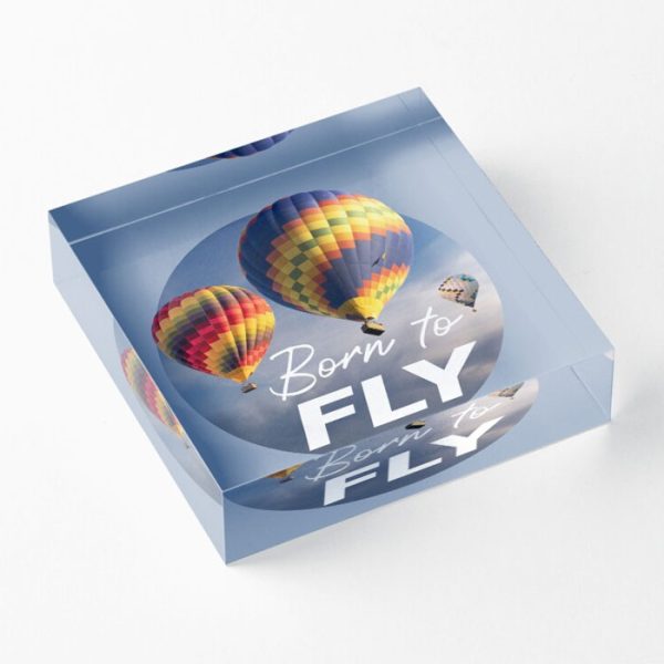 Born to Fly Ballooning Acrylic Blocks