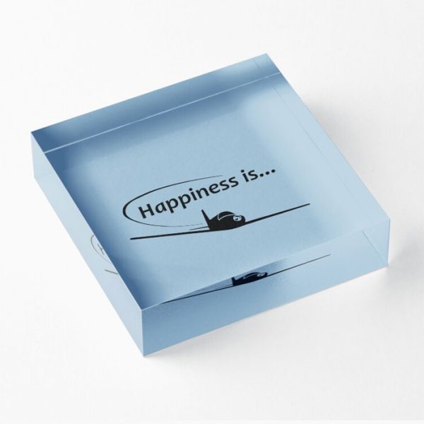 Happiness is Flying Acrylic Blocks