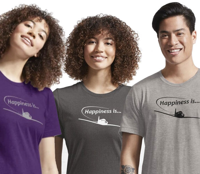 "Happiness is…" happy pilot T-Shirt